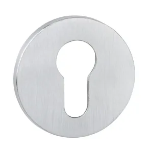 Atlantic Tupai Slim Round Euro Escutcheon (Satin Chrome)