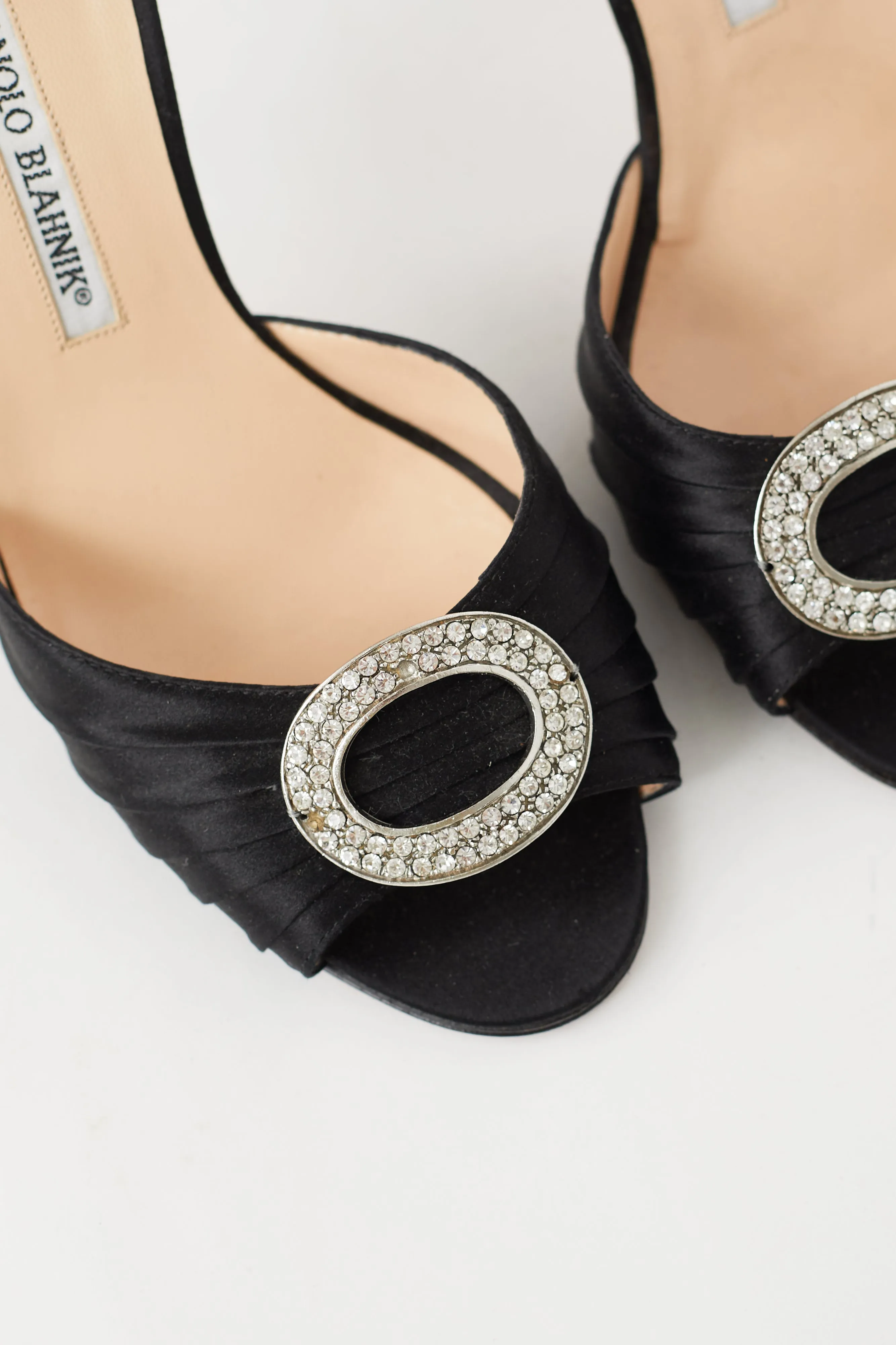 Black Satin Sedaraby D'Orsay Pump
