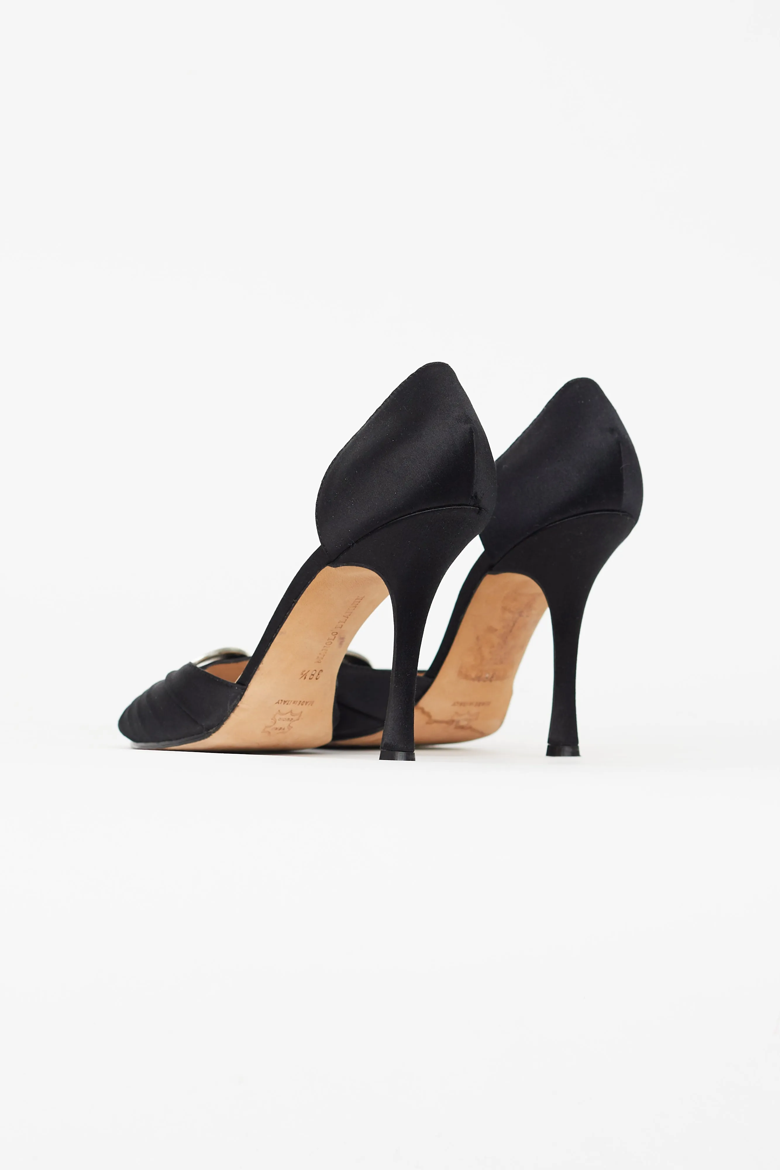 Black Satin Sedaraby D'Orsay Pump