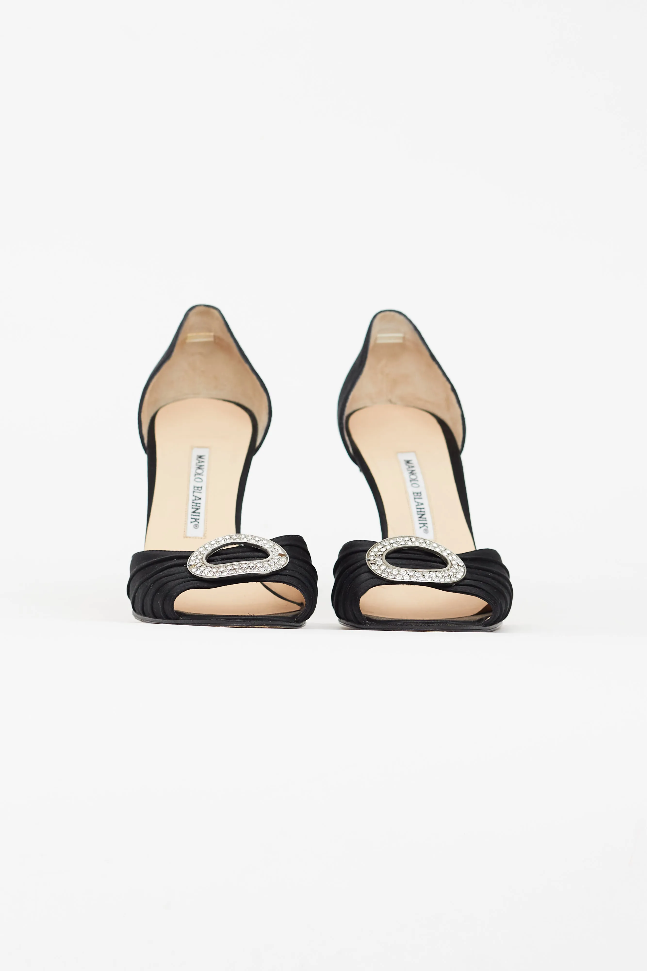 Black Satin Sedaraby D'Orsay Pump