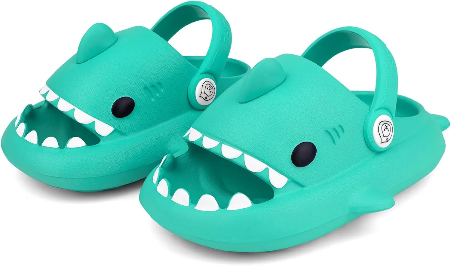 Kids Shark SlidesPillow Shower Sandals Quick Dry SlippersToddler Boys Girls Comfy Cloud SlidesSummer Non-Slip Thick Sole Beach Pool shoes