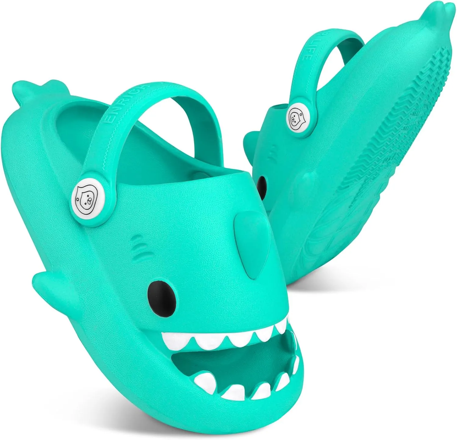 Kids Shark SlidesPillow Shower Sandals Quick Dry SlippersToddler Boys Girls Comfy Cloud SlidesSummer Non-Slip Thick Sole Beach Pool shoes