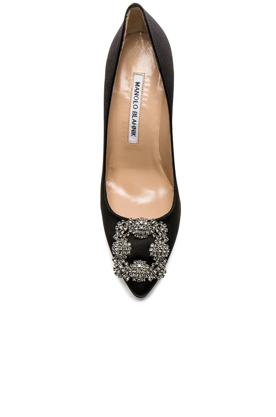 Manolo Blahnik Hangisi 105 Satin shoes, Black Satin