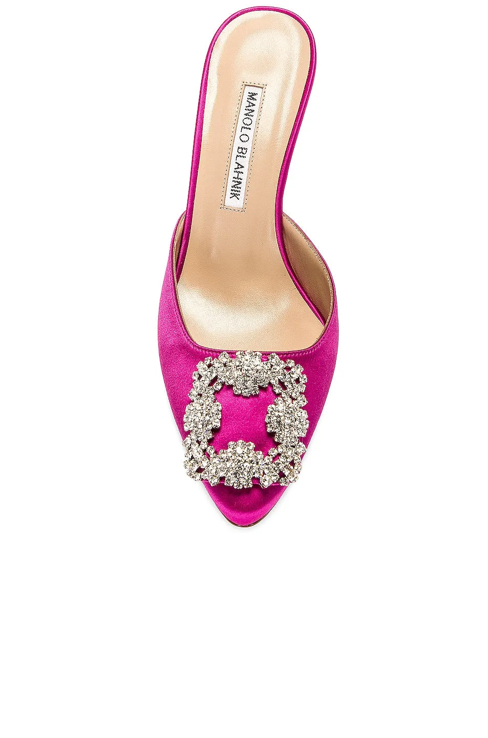Manolo Blahnik Hangisimu 70 Satin Shoes, Bright Purple