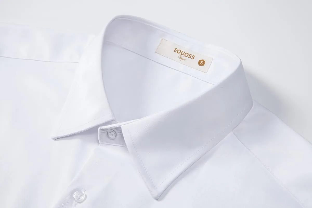 Men's Dress Shirts Formal Slim Fit Stretch Long Sleeve Button Down Shirt for Men Wrinkle Free Collar Business Shirts