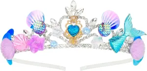 Mermaid Crown for Girls Mermaid Headband for Little Mermaid Party Decorations Ariel Birthday Party Supplies