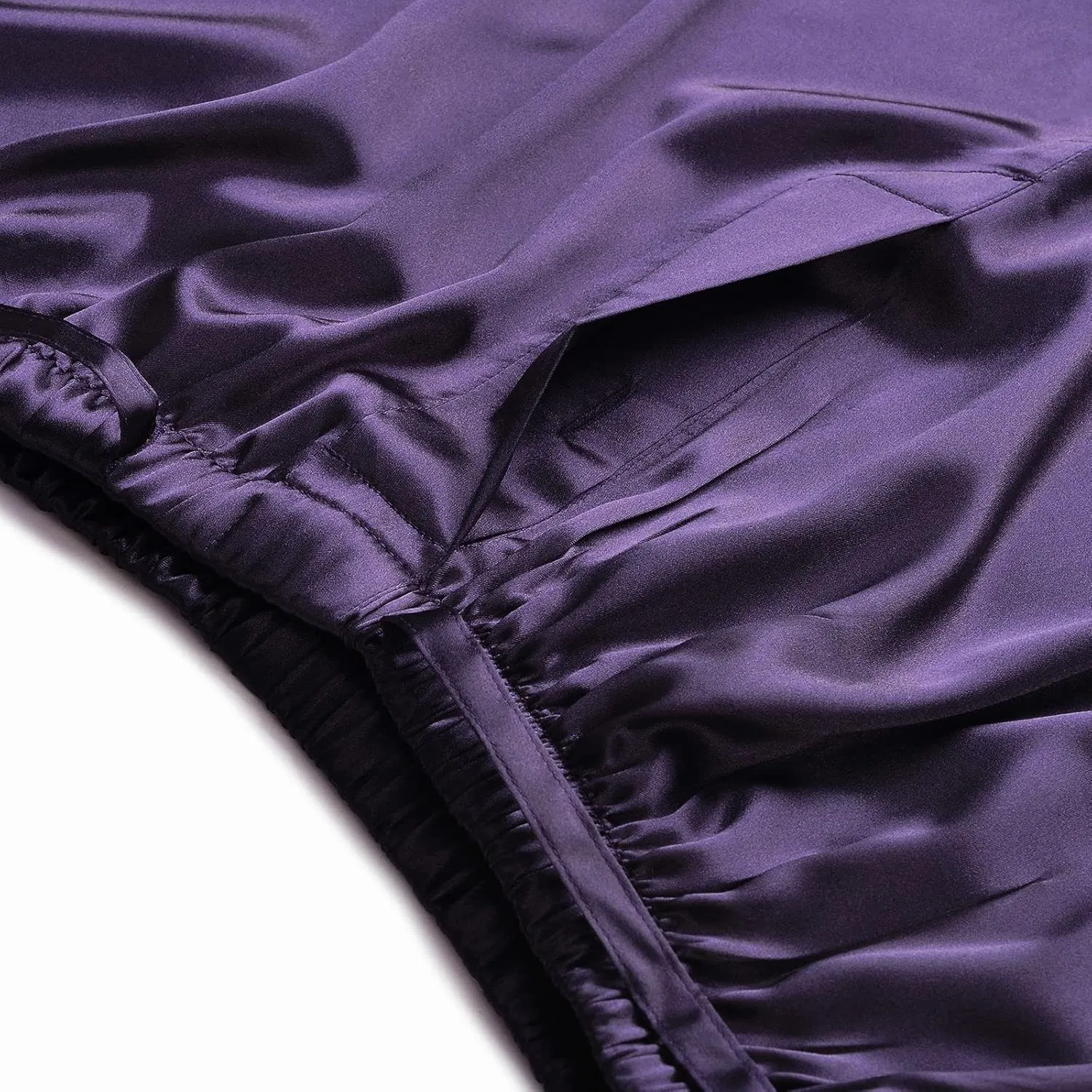 SIHA Men's Satin Pajama Boxer Shorts with Elastic Waistband, Pants S-4XL