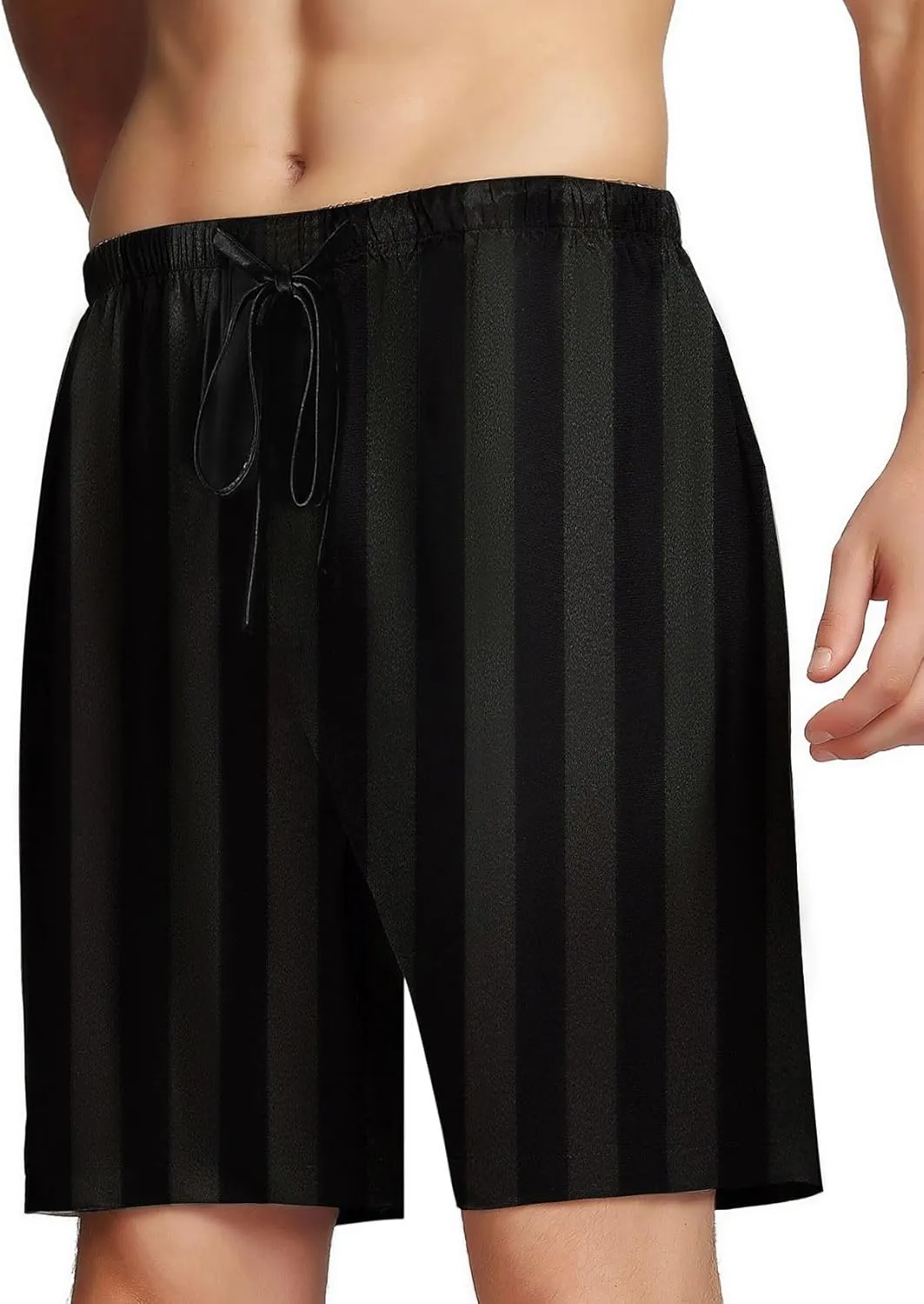 SIHA Men's Satin Pajama Boxer Shorts with Elastic Waistband, Pants S-4XL