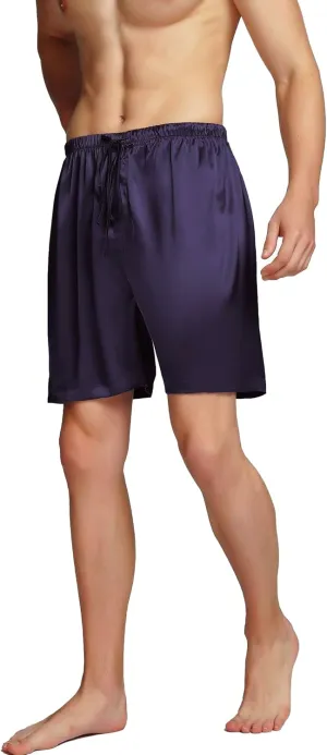 SIHA Men's Satin Pajama Boxer Shorts with Elastic Waistband, Pants S-4XL