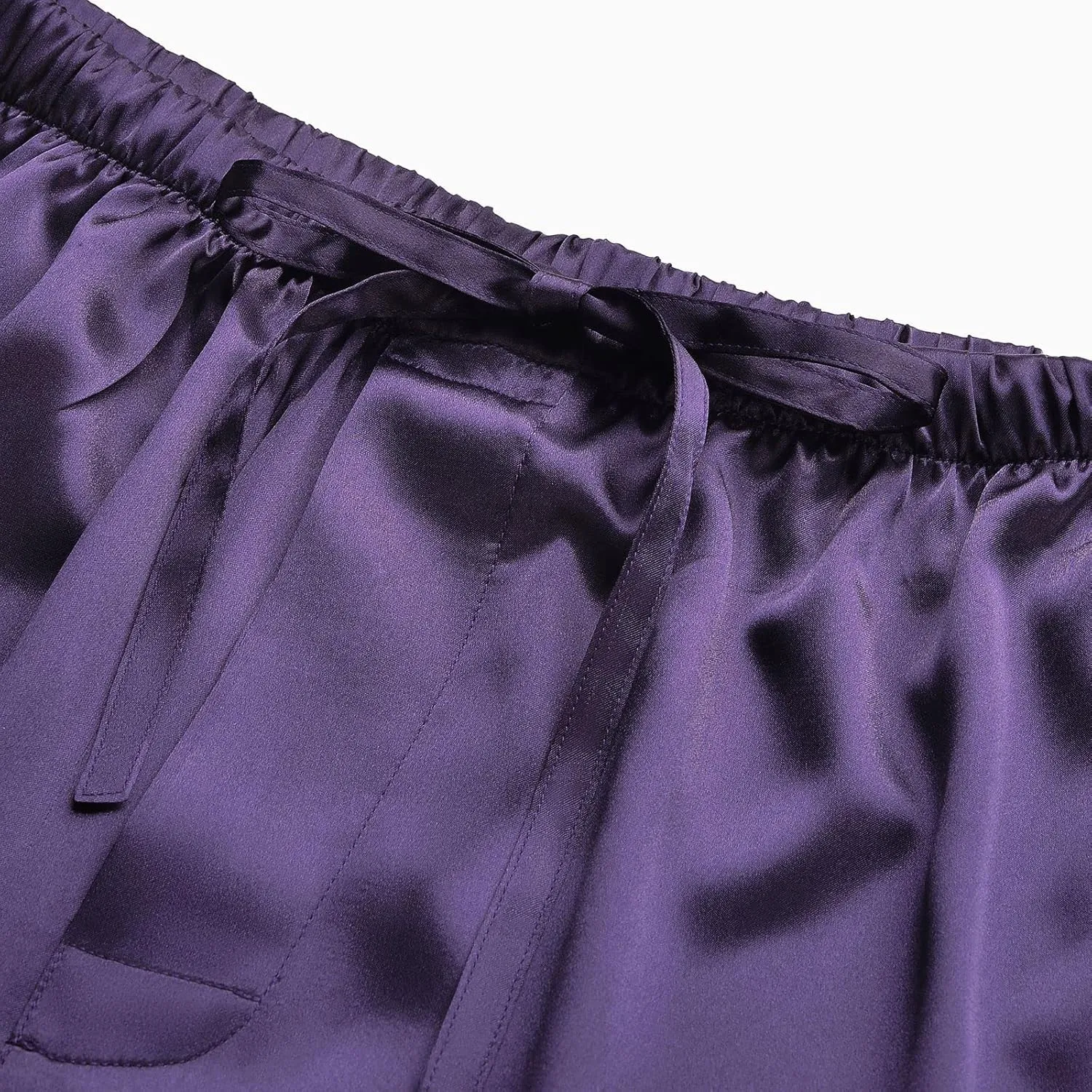 SIHA Men's Satin Pajama Boxer Shorts with Elastic Waistband, Pants S-4XL