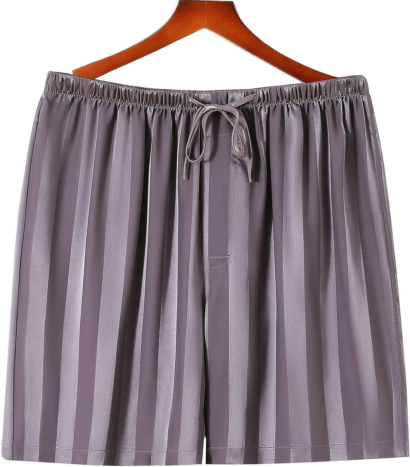 SIHA Men's Satin Pajama Boxer Shorts with Elastic Waistband, Pants S-4XL