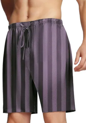 SIHA Men's Satin Pajama Boxer Shorts with Elastic Waistband, Pants S-4XL