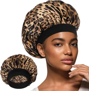 Silk Bonnet for Men, Satin Bonnet Elastic Band Silk Sleep Cap Soft Adjustable Hair Cap Hair Wrap for Women Sleeping
