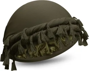 Turban for Men Adjustable Halo Silk Satin Lined Cap for Women Durag Twist Head Wraps Hat Elastic Pre Tie Beniee