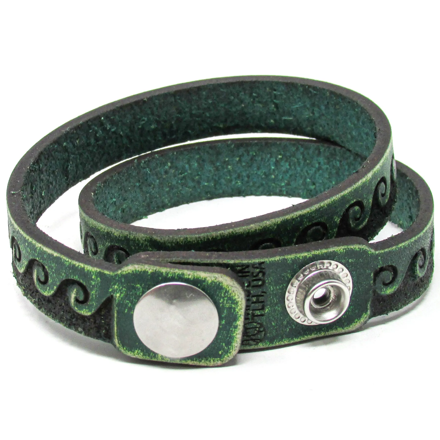 Women's Leather Wrap - Tidal Wave Wrap