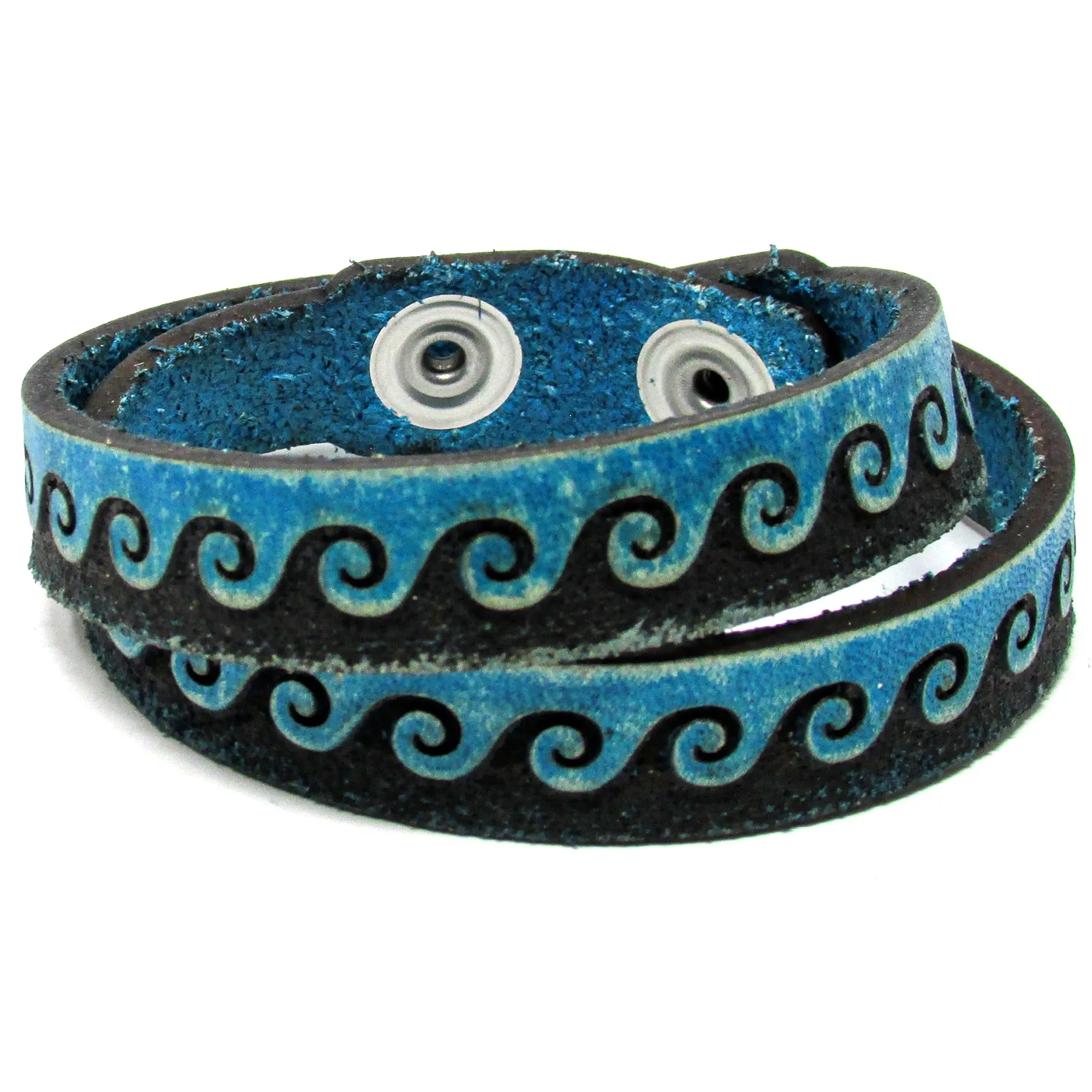 Women's Leather Wrap - Tidal Wave Wrap