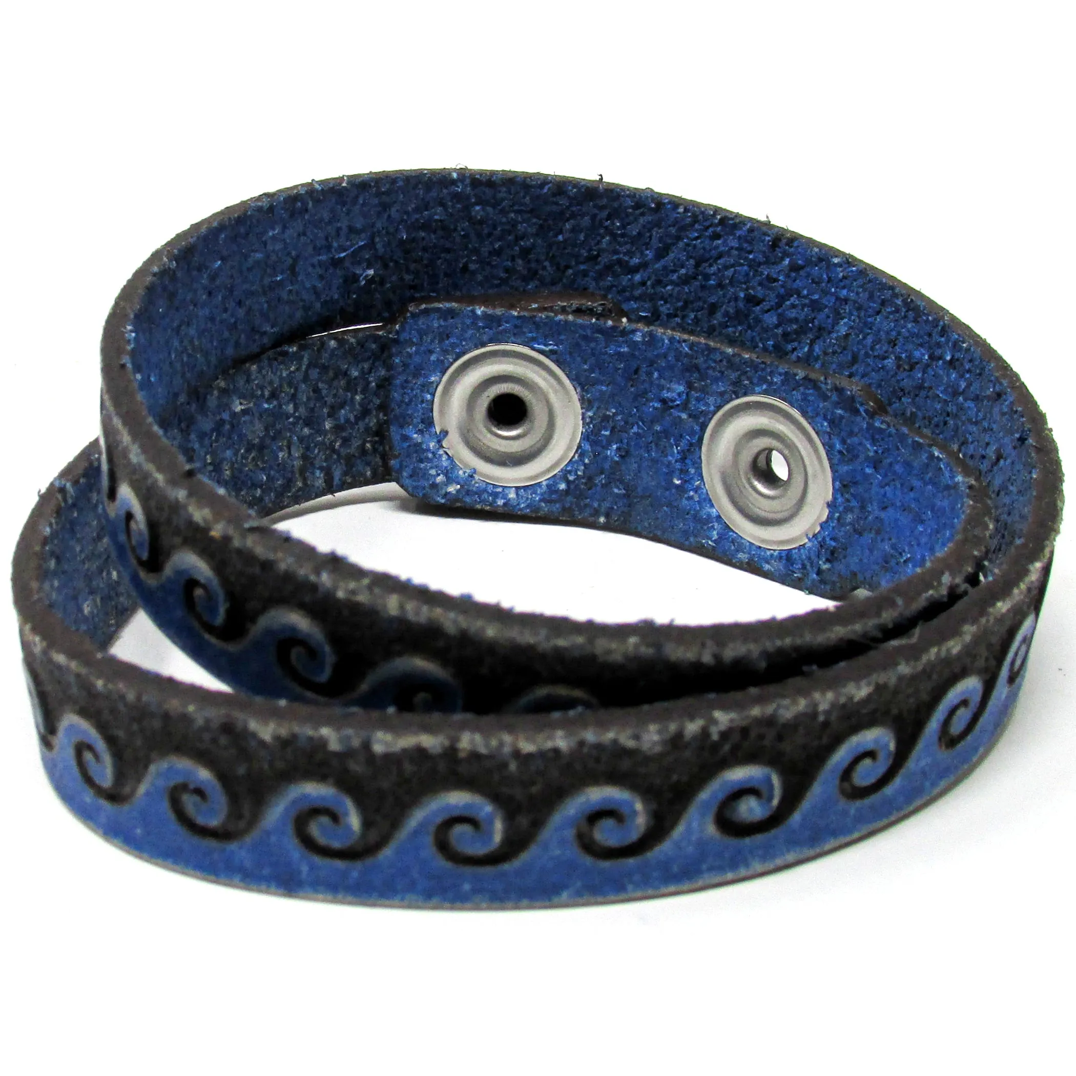 Women's Leather Wrap - Tidal Wave Wrap